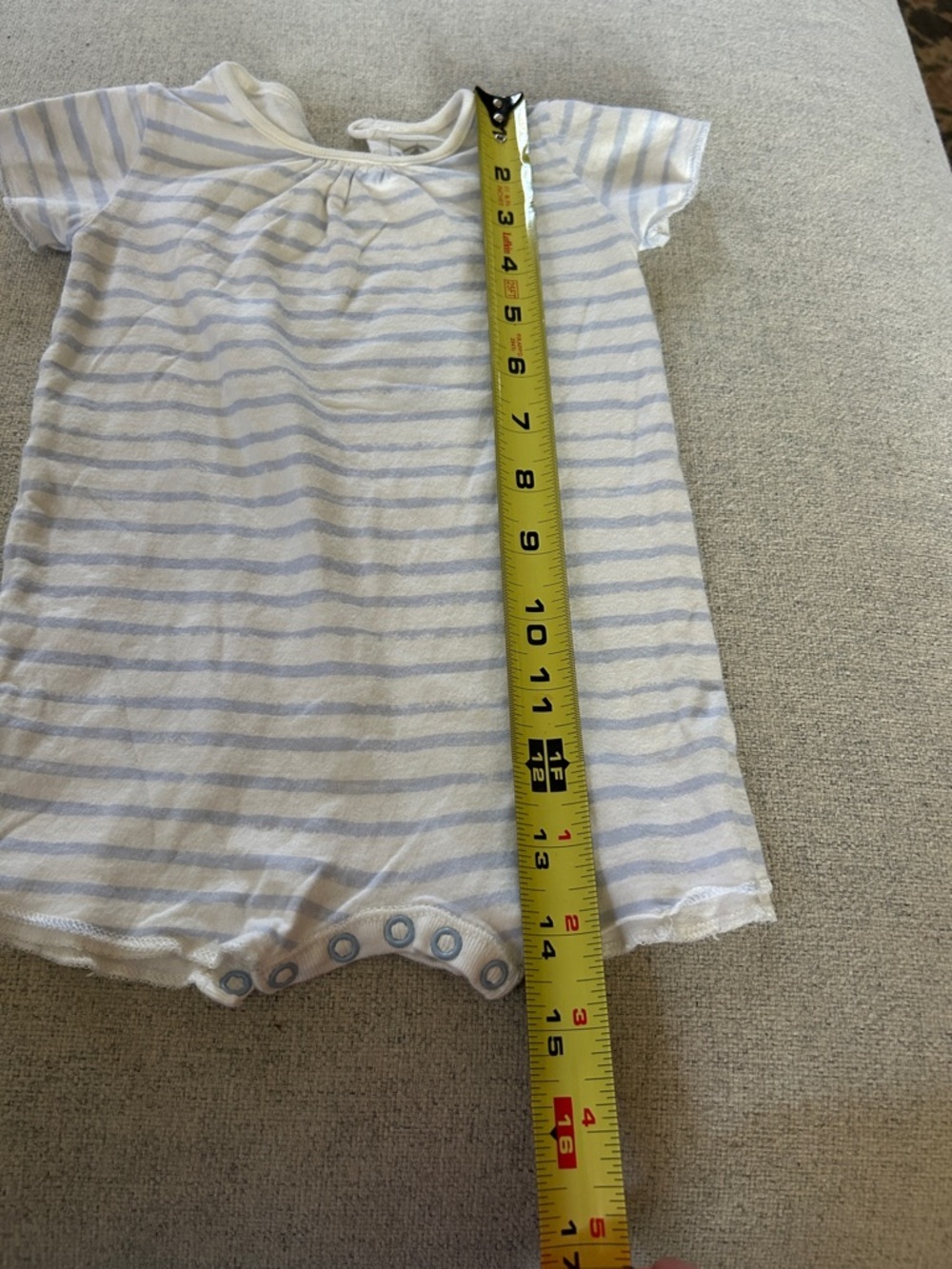 Petit Bateau Stripped Cotton Romper - Picture 7 of 13